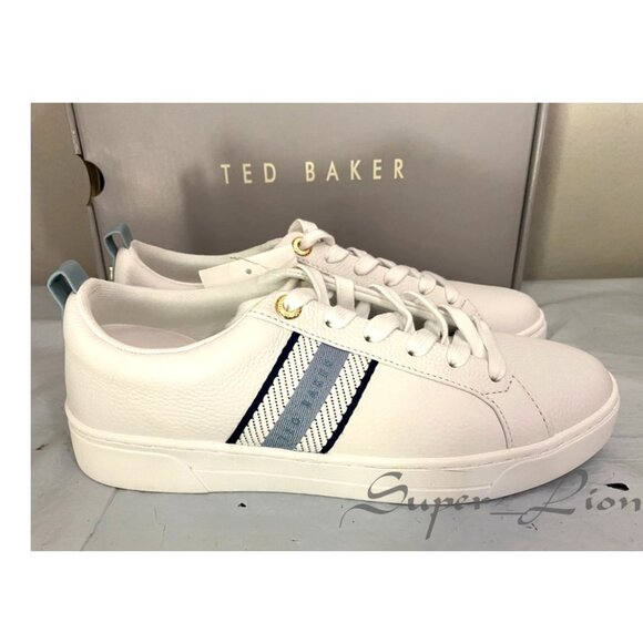 NEW Ted Baker Women's Leather Sneaker Shoes - Picture 2 of 9